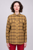 RRP€295 PINKO 21AW Shirt Jacket US8 IT44 L Wool Blend Studded Plaid CIMAROSA gallery photo number 3