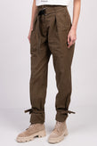 RRP€195 PINKO 21SS Paperbag Trousers US2 IT38 XS Rip Stop Belted Cuffs GEOMETRIA gallery photo number 4