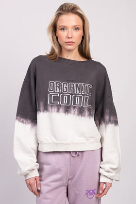 RRP €160 PINKO Sweatshirt Size S Embroidered 'ORGANIC COOL' Tie Dye MEDICINA gallery photo number 3