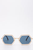 RRP€380 CHLOE Geometric Sunglasses Partly Clear Frame Lightly Mirrored Lenses gallery photo number 1