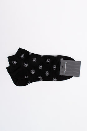 RRP€23 ZEGNA Sneakers Socks 39-42 UK5-8 US6-9 Logo Pattern Low Cut Made in Italy gallery photo number 1