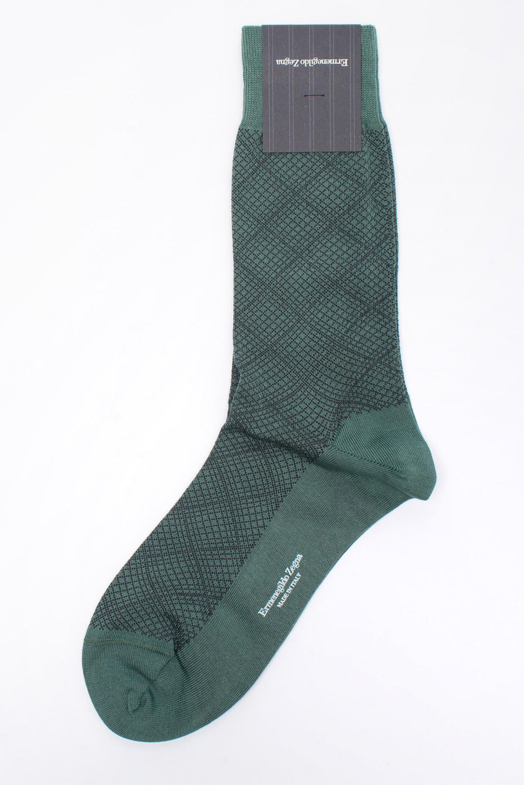 RRP €29 ZEGNA Mid Calf Socks EU39-42 UK5-8 US6-9 Unleashed Argyle Made in Italy gallery main photo