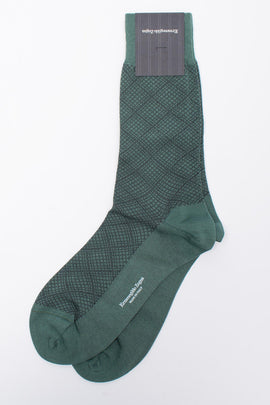 RRP €29 ZEGNA Mid Calf Socks EU39-42 UK5-8 US6-9 Unleashed Argyle Made in Italy