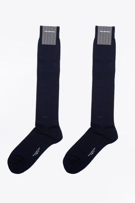 RRP €68 ERMENEGILDO ZEGNA 2 PACK Knee Socks One Size Everyday Triple X