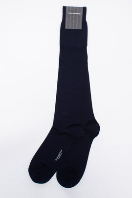 RRP €68 ERMENEGILDO ZEGNA 2 PACK Knee Socks One Size Everyday Triple X