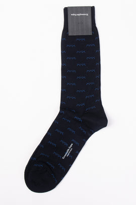 RRP€29 ZEGNA Mid Calf Socks One Size XXX All Over Mercerised Made in Italy