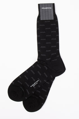 RRP€87 ZEGNA 3 PACK Mid Calf Socks One Size Iconic Triple X Mercerised Cotton gallery photo number 2