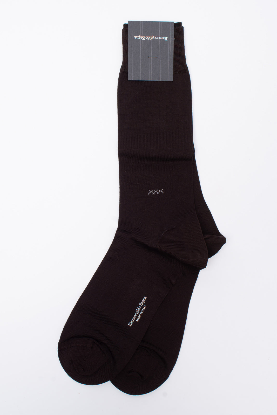 RRP €29 ZEGNA Mid Calf Socks One Size Everyday Triple X Logo Made in Italy gallery main photo