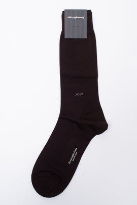 RRP €29 ZEGNA Mid Calf Socks One Size Everyday Triple X Logo Made in Italy