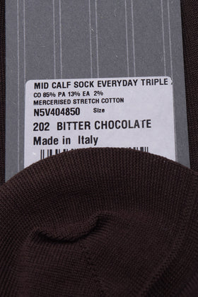 RRP €29 ZEGNA Mid Calf Socks One Size Everyday Triple X Logo Made in Italy gallery photo number 4