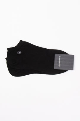 RRP€23 ZEGNA Sneakers Socks 43-46 UK9-12 US10-13 Black Botanic Made in Italy
