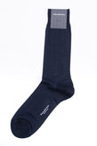 RRP €29 ZEGNA Mid Calf Socks Heritage One Size Pinstripe Logo Made in Italy gallery photo number 1