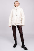 RRP €295 DKNY Puffer Jacket Size L PU Leather Quilted gallery photo number 1