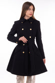 RRP€540 DKNY Swing Coat Size US 4 / S Wool Blend Belted Double Breasted Collared gallery photo number 3