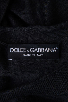 RRP€1690 DOLCE & GABBANA Cashmere Jumper US38 IT48 M Patched Made in Italy gallery photo number 4