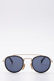 RRP€215 EYEWEAR By DAVID BECKHAM Round Pilot Sunglasses Marble Effect Tips gallery photo number 2