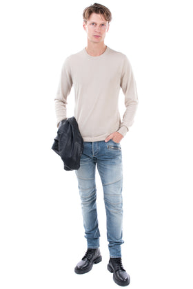 DANIELE ALESSANDRINI Jumper Size IT 50 Thin Knit Long Sleeve Crew Neck gallery photo number 1