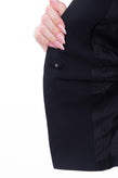 RRP €720 REJINA PYO Silk & Wool Peyton Blazer Jacket Size UK 12 / L Black Y-Neck gallery photo number 7