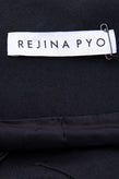 RRP €720 REJINA PYO Silk & Wool Peyton Blazer Jacket Size UK 12 / L Black Y-Neck gallery photo number 8