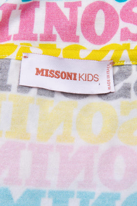 RRP €190 MISSONI KIDS Tunic Dress Size 12-13Y Printed Colourful Logo Loose Fit gallery photo number 3