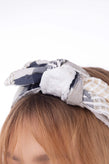 RRP €470 MAISON MICHEL Headband One Size Bow Distressed Style Frayed Edges gallery photo number 2
