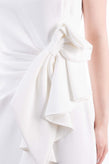 RRP €835 BADGLEY MISCHKA Flounce Wedding Dress Size US 6 / M Ruffle Bow Lined gallery photo number 6