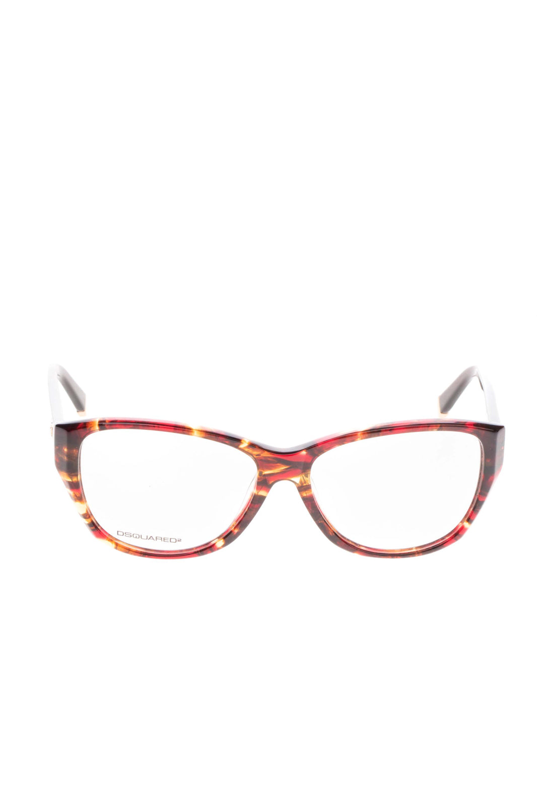 RRP €190 DSQUARED2 Butterfly Optical Frame Clear Glasses Tortoise Shell Pattern gallery main photo