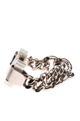 RRP €340 1017 ALYX 9SM HERO 4X Chain Bracelet Cut Out Chain Links Buckle Closure gallery photo number 3