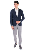 RRP €235 EXIBIT LA SARTORIA Tuxedo Jacket Size IT 50 Satin Collar Made in Italy gallery photo number 1