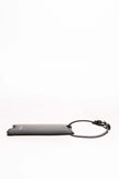 RRP €225 BALENCIAGA Leather Luggage Tag Crumpled Printed Logo Adjustable Strap gallery photo number 5