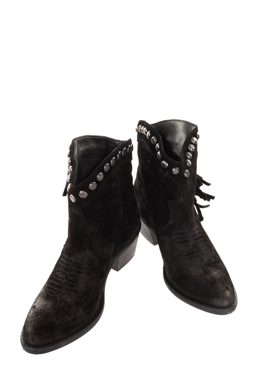 OVYE' By CRISTINA LUCCHI Leather Western Style Boots EU 37 UK 4 US 7 HANDMADE gallery main photo