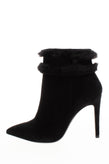 RRP€140 8 Suede Leather Ankle Boots US11 EU41 UK8 Faux Fur Trim Made in Italy gallery photo number 4
