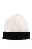 IVORY Beanie Cap Size 0 / 6M Two Tone Thin Knit Made in Italy gallery photo number 1