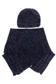 CHICCO Beanie Cap & Stole Scarf Set Size 18-24M Wool Blend Lurex gallery photo number 2