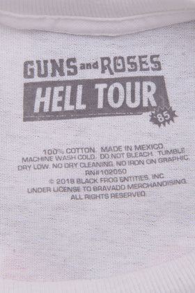 GUNS N' ROSES Unisex T-Shirt Top Size XL Coated 'HELL TOUR 1985' Long Sleeve gallery photo number 12