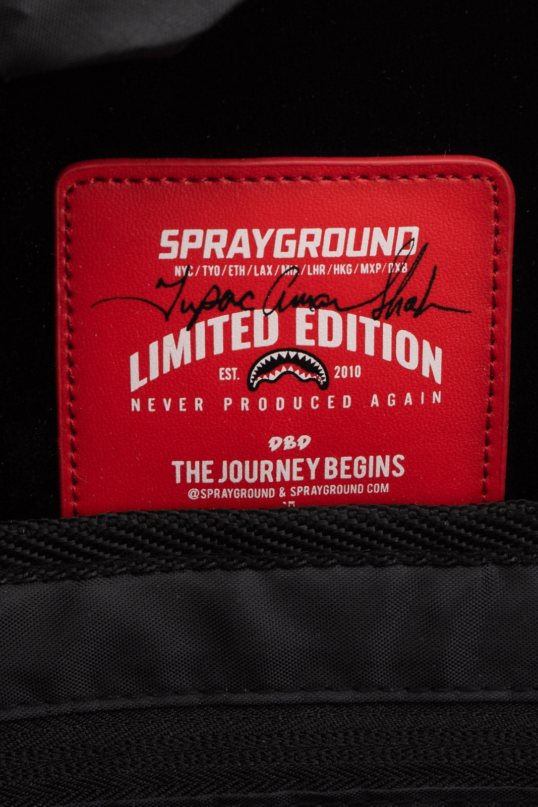 Spray Ground The Journey Begins Limited Edition Backpack, Brown