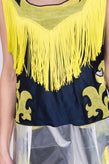 MAISON MARGIELA Midi Trapeze Dress US4 IT40 S RRP$7500 Mesh PVC Hem Overlay gallery photo number 6