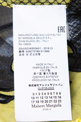 MAISON MARGIELA Midi Trapeze Dress US4 IT40 S RRP$7500 Mesh PVC Hem Overlay gallery photo number 8