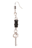 RRP €140 MM6 MAISON MARGIELA Hook Drop Single Earring Chain & Key Made in Italy gallery photo number 1