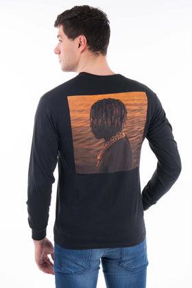 LIL YACHTY Unisex T-Shirt Top Size M Coated 'KING BOAT' Long Sleeve Crew Neck gallery photo number 4