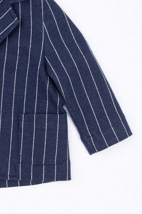 ALETTA Sweat Blazer Jacket Size 6M / 68CM Striped Single-Breasted Made in Italy gallery photo number 3