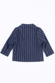 ALETTA Sweat Blazer Jacket Size 6M / 68CM Striped Single-Breasted Made in Italy gallery photo number 2