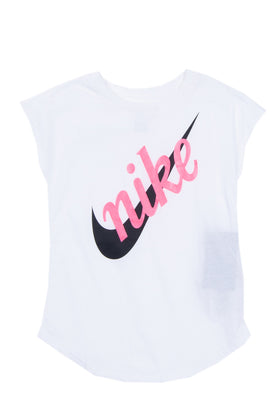 NIKE T-Shirt Top Size 4-5Y / 104-110CM Coated Logo Cap Sleeve Round Neck gallery photo number 1