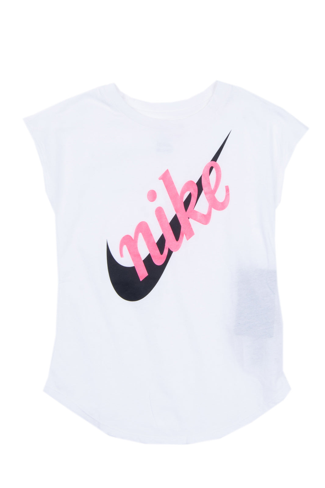 NIKE T-Shirt Top Size 4-5Y / 104-110CM Coated Logo Cap Sleeve Round Neck gallery main photo