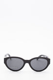 RRP €350 GIVENCHY GV 7143/S Butterfly Sunglasses Glossy Black Frame 4G Logo gallery photo number 2