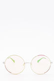 RRP €225 MOSCHINO MOS073/G/S Oversized Round Sunglasses Teddy Bear Iridescent gallery photo number 1