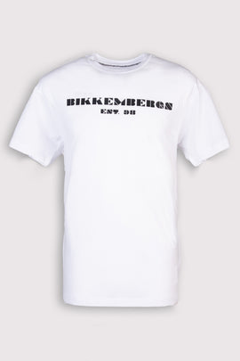 RRP€120 BIKKEMBERGS T-Shirt Top US34-36 EU50-52 L Glued Logo Houndstooth Back