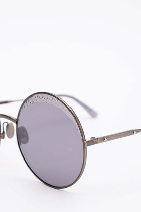 RRP €380 BOTTEGA VENETA Round Sunglasses HANDCRAFTED Lenses By Zeiss Intrecciato gallery photo number 5