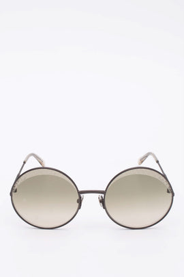 RRP €380 BOTTEGA VENETA Round Sunglasses HANDCRAFTED Lenses By Zeiss Intrecciato