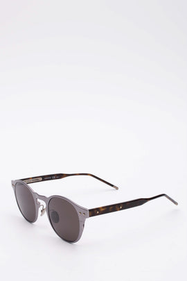 RRP€420 BOTTEGA VENETA Aluminium Keyhole Round Sunglasses HANDCRAFTED ZEISS